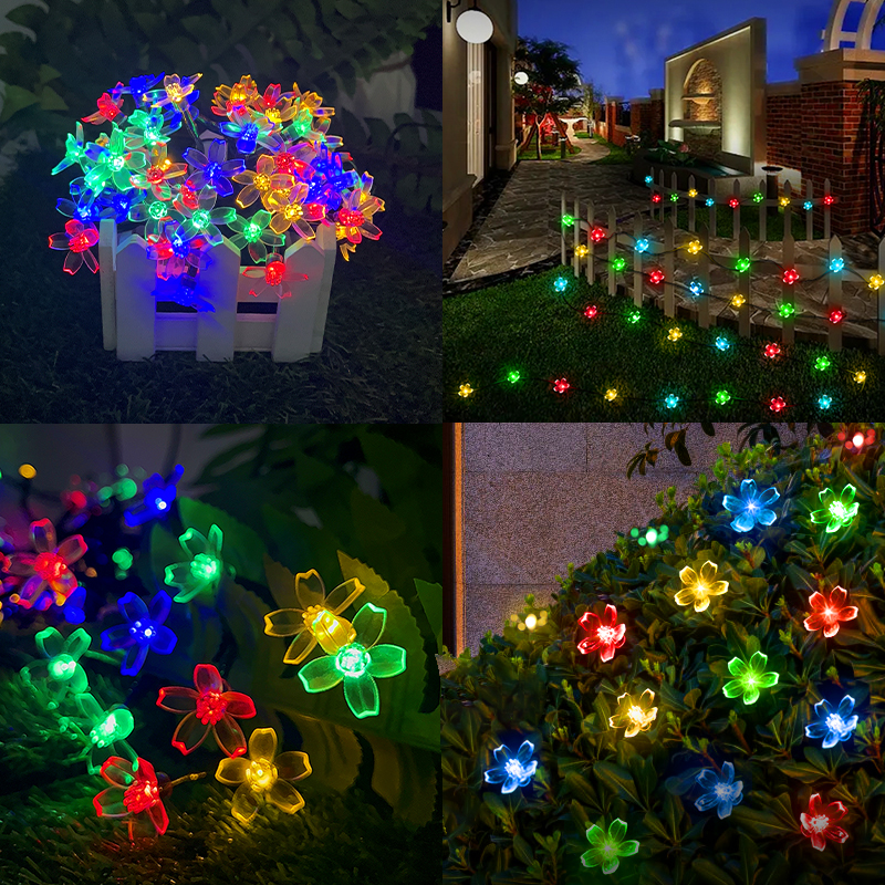 HCP170  太阳能彩花串灯